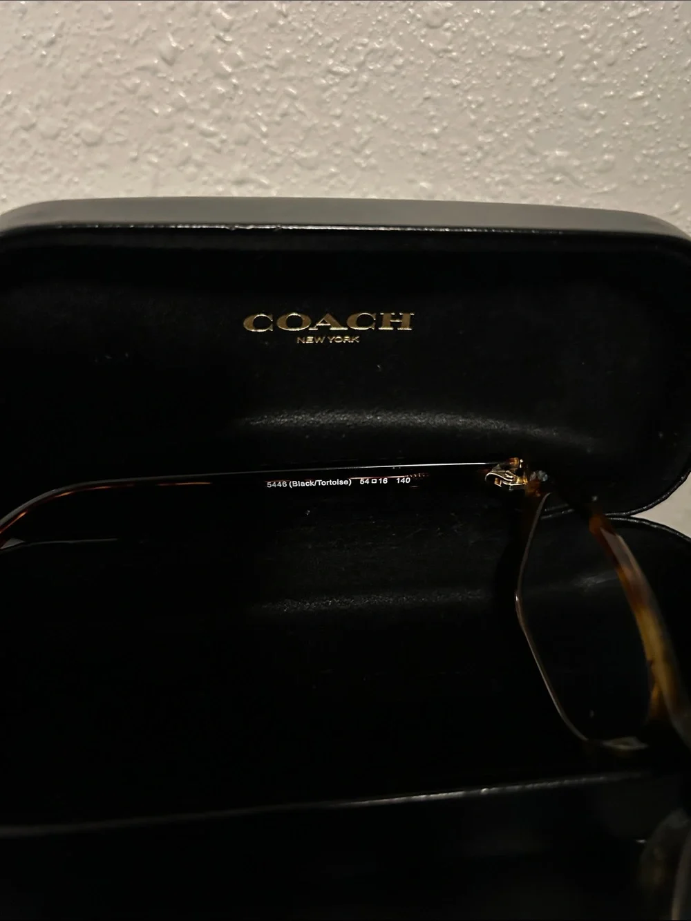 Coach eyeglasses black shine